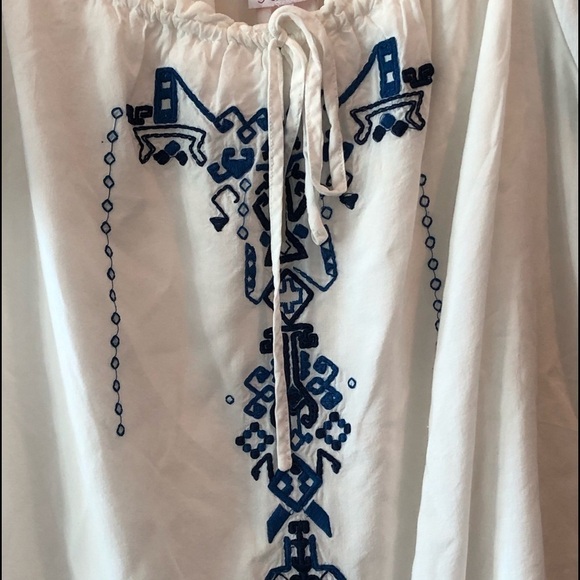 Parker Off Shoulder Embroidered Top - Picture 8 of 16